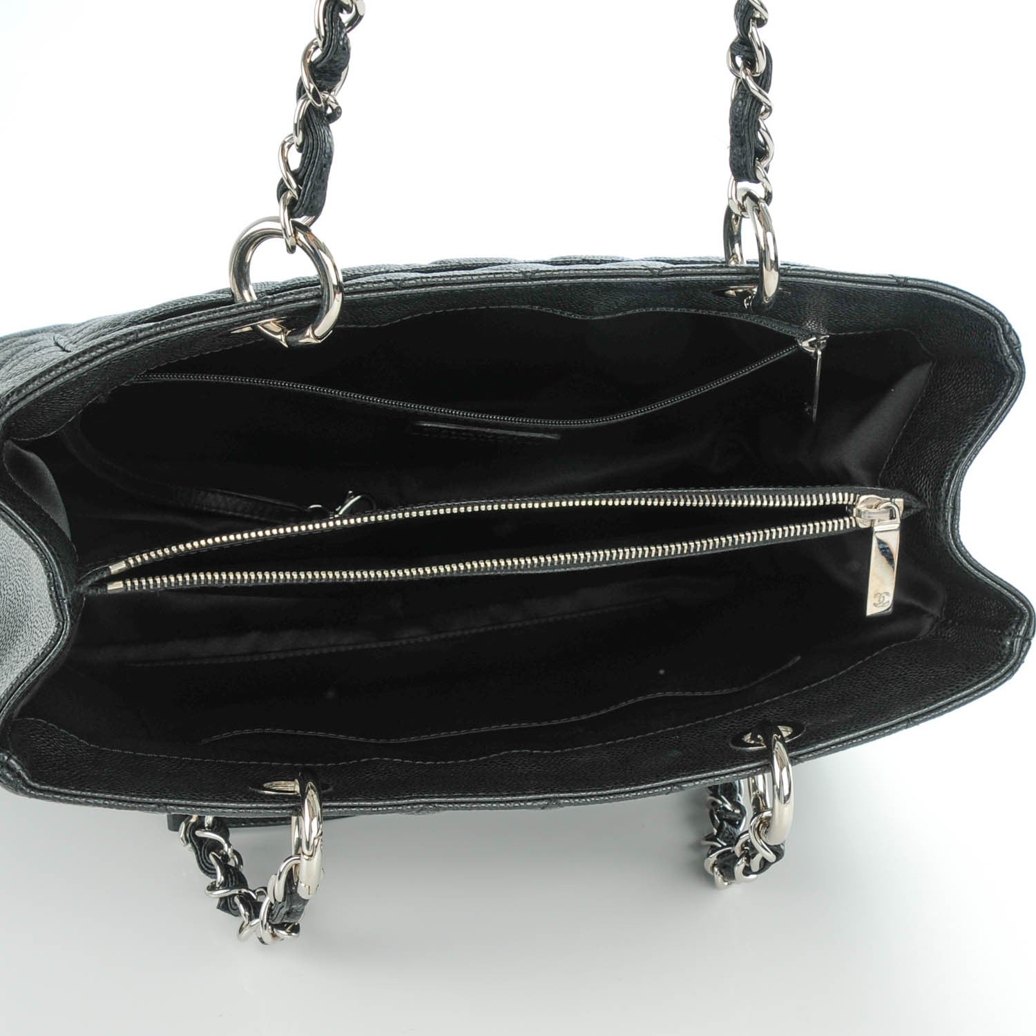 Chanel Caviar Quilted Grand Shopping Tote GST Black 5 of 7