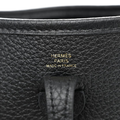 Hermes Taurillon Clemence Evelyne TPM Black 6 of 11