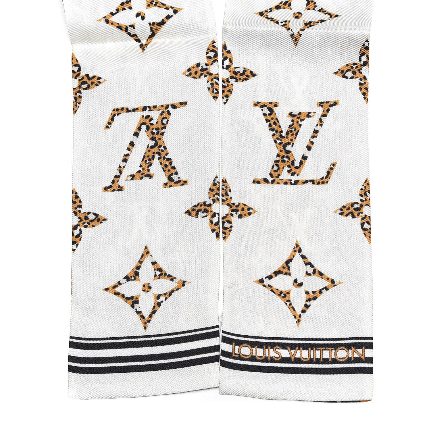 Louis Vuitton Silk Monogram Giant Jungle Bandeau Ivory 3 of 6