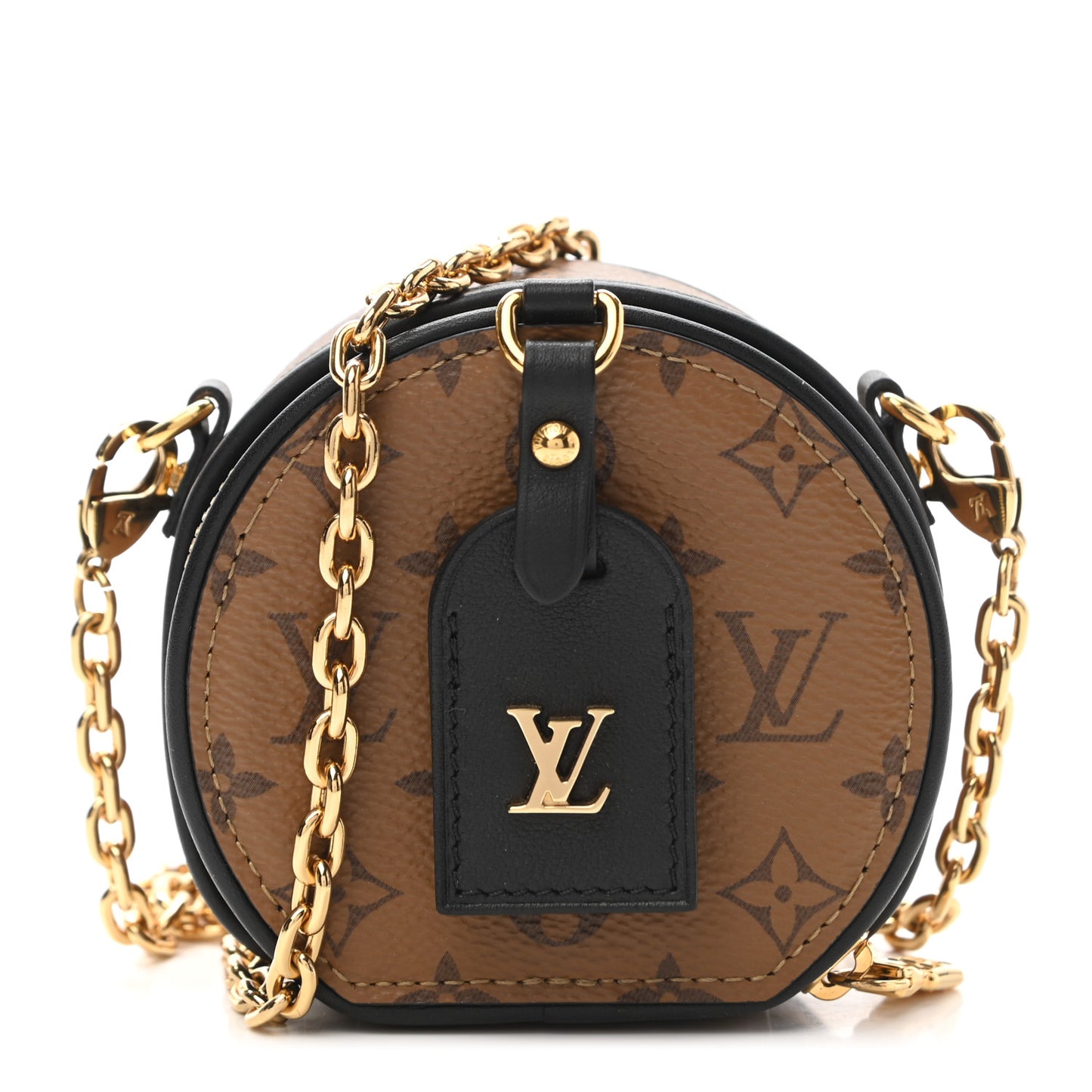 Reverse Monogram Boite Chapeau Necklace