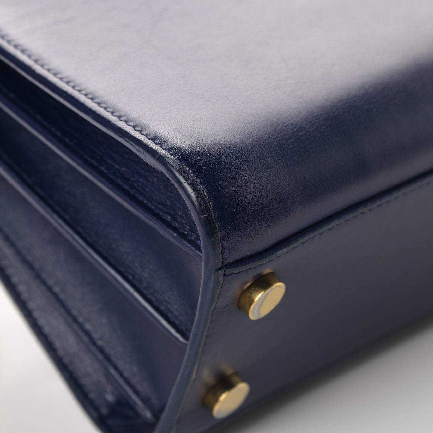 Calfskin Nano Sac De Jour Dark Blue