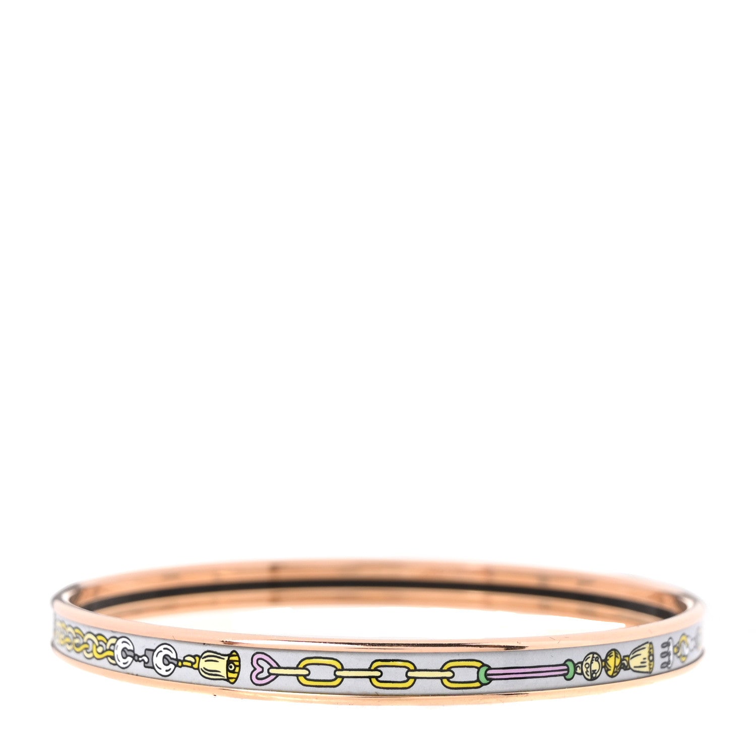 Hermes Enamel Narrow Bracelet 65 3 of 5
