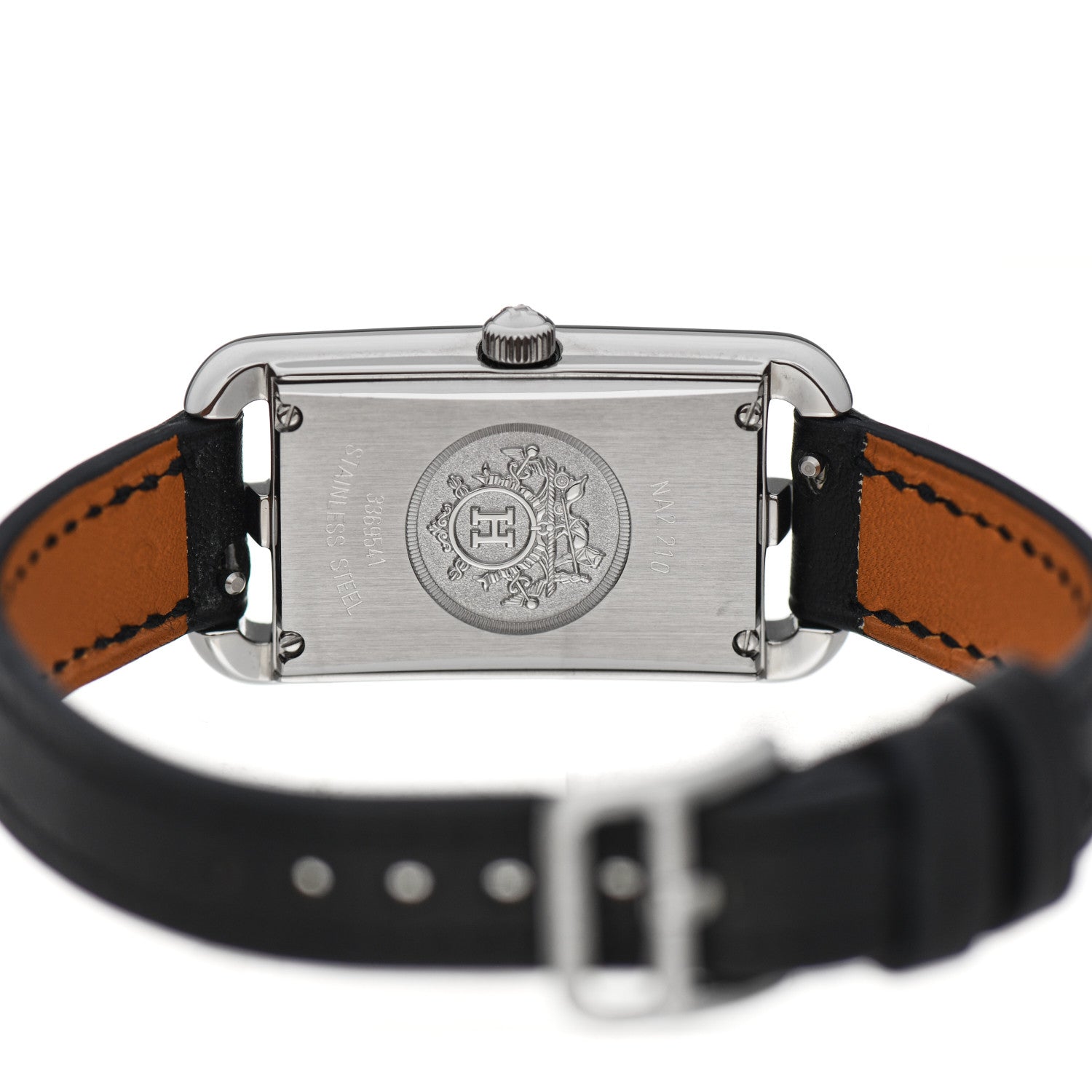 Hermes Stainless Steel Barenia 20mm Nantucket Quartz Watch Noir 4 of 5