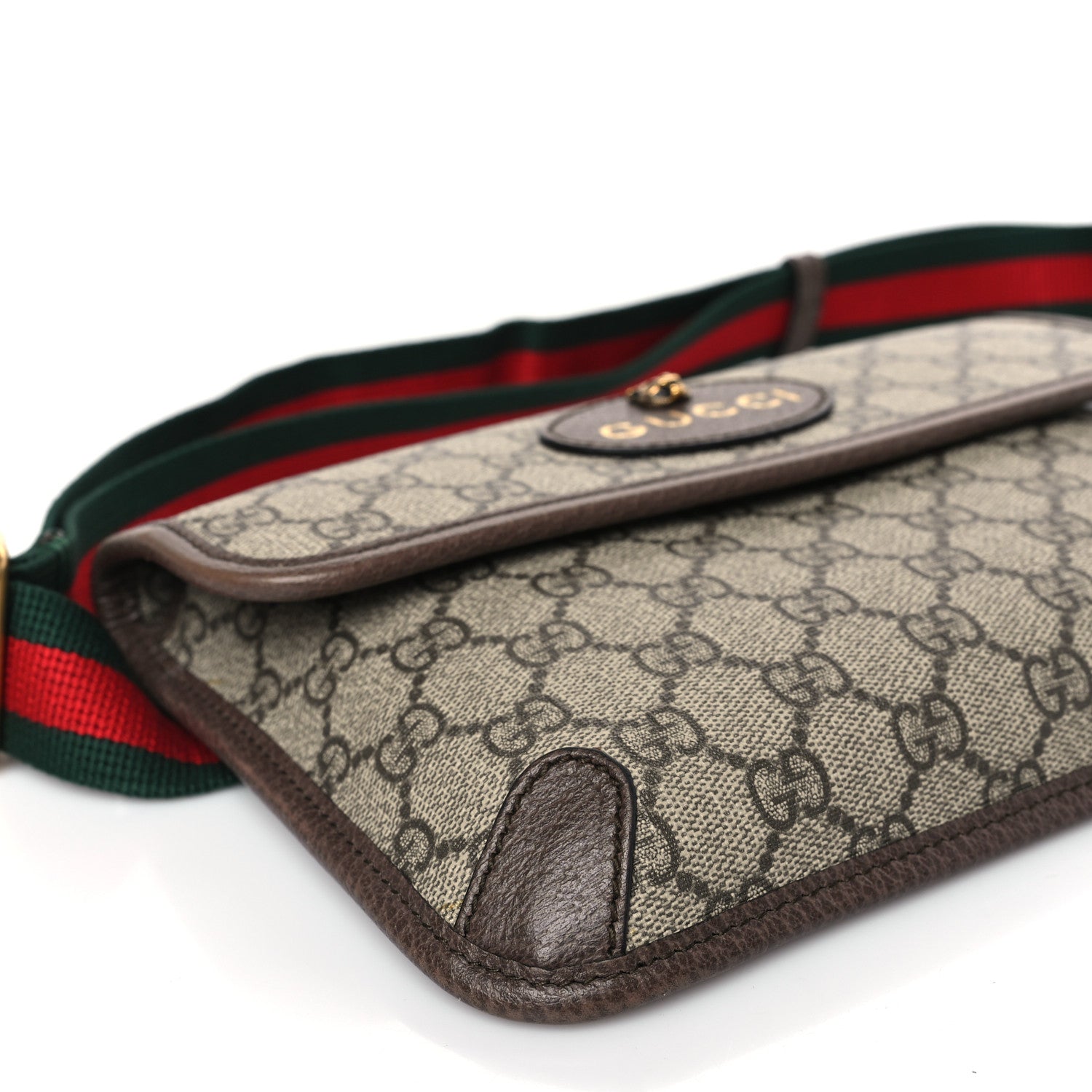 Gucci GG Supreme Monogram Neo Vintage Web Belt Bag Brown 8 of 9