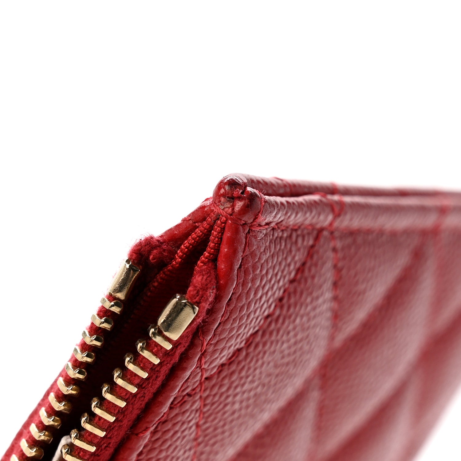Chanel Caviar Quilted Classic iPhone Pouch Red 8 of 9