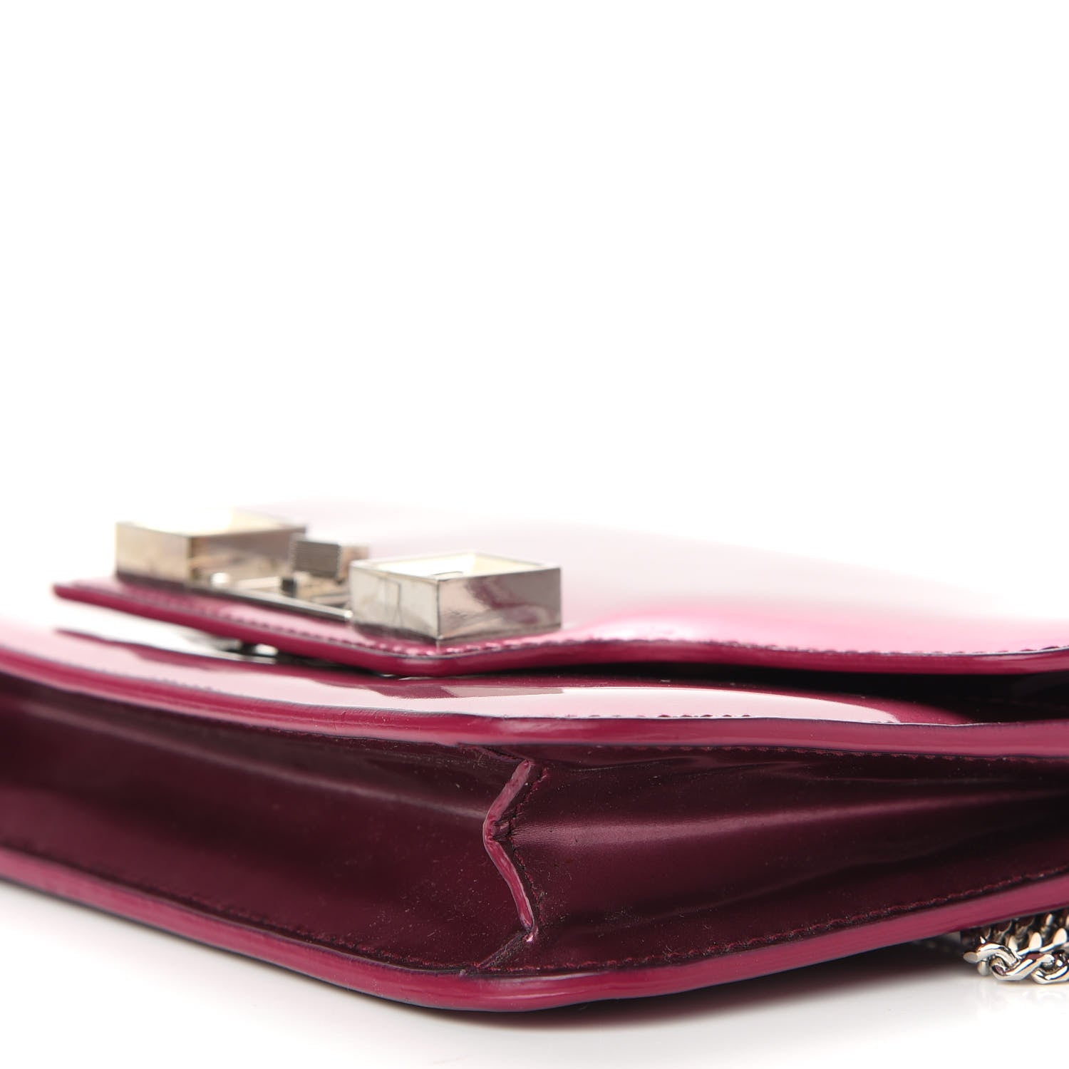 Proenza Schouler Patent PS11 Chain Wallet Pink 7 of 7