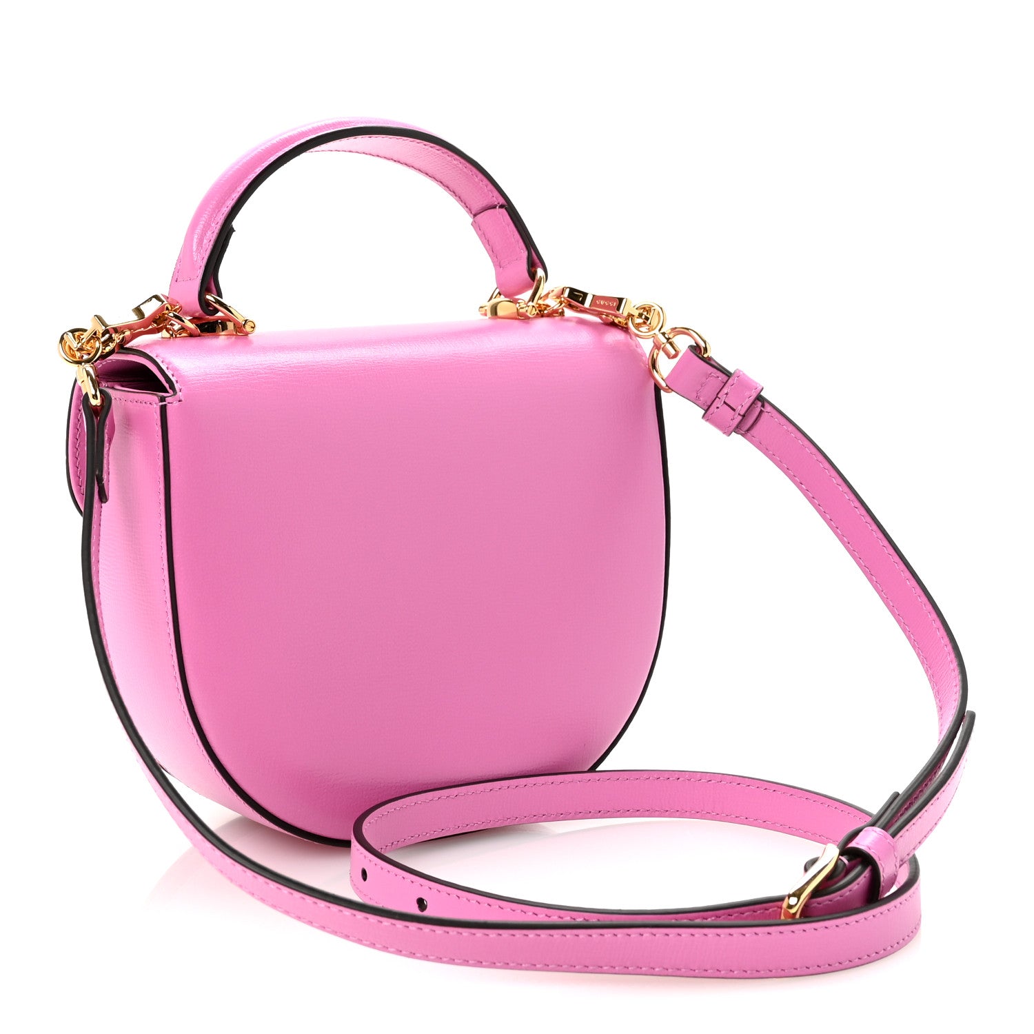 GUCCI ボディバッグ ピンク Gucci Pink GG Crystal Coated Canvas Small Attache Crossbody Bag