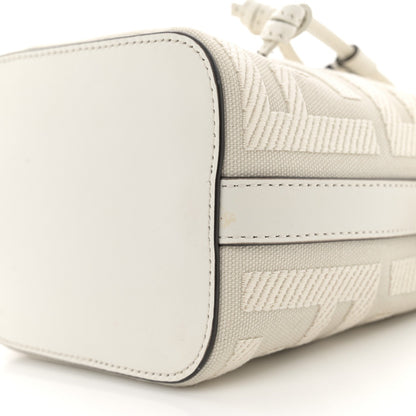 Fendi Canvas Nappa F is Fendi FF Embroidered Mini Mon Tresor Bucket Bag White Ice 10 of 13