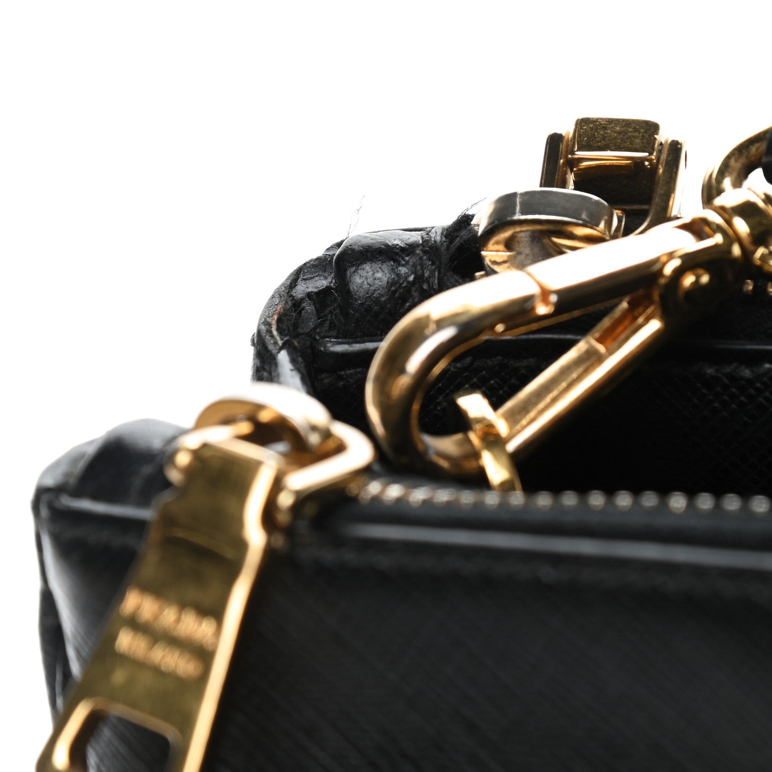 Prada Saffiano Medium Galleria Double Zip Tote Black 11 of 11