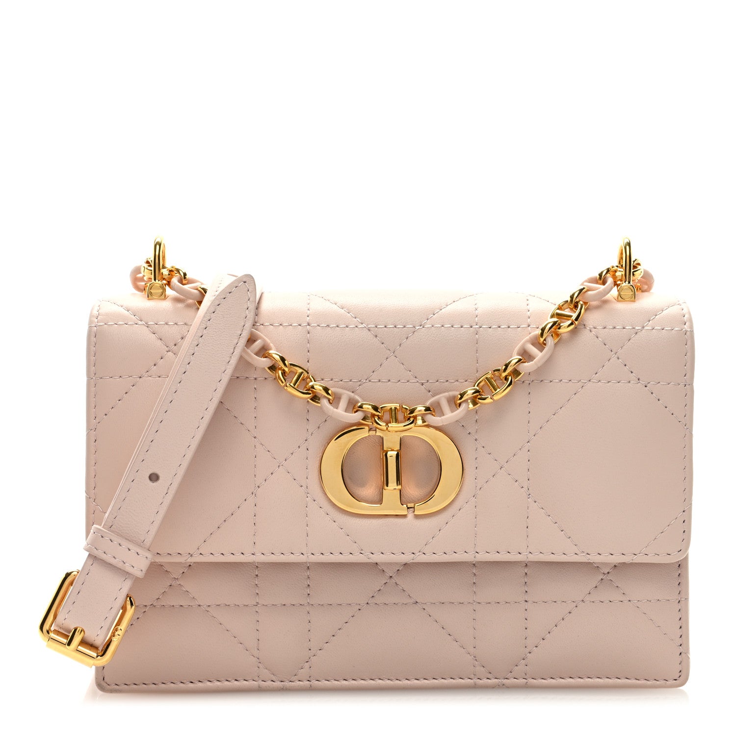 Christian Dior Lambskin Macrocannage Mini Miss Caro Bag Rose Quartz 1 of 8