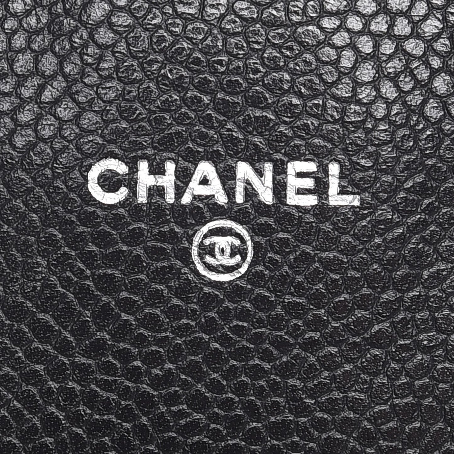 Caviar Half Moon Wallet On Chain WOC Black