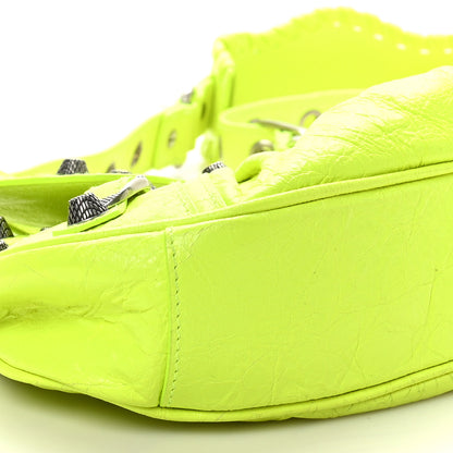 Balenciaga Agneau Arena Le Cagole Shoulder Bag XS Fluo Yellow 9 of 10