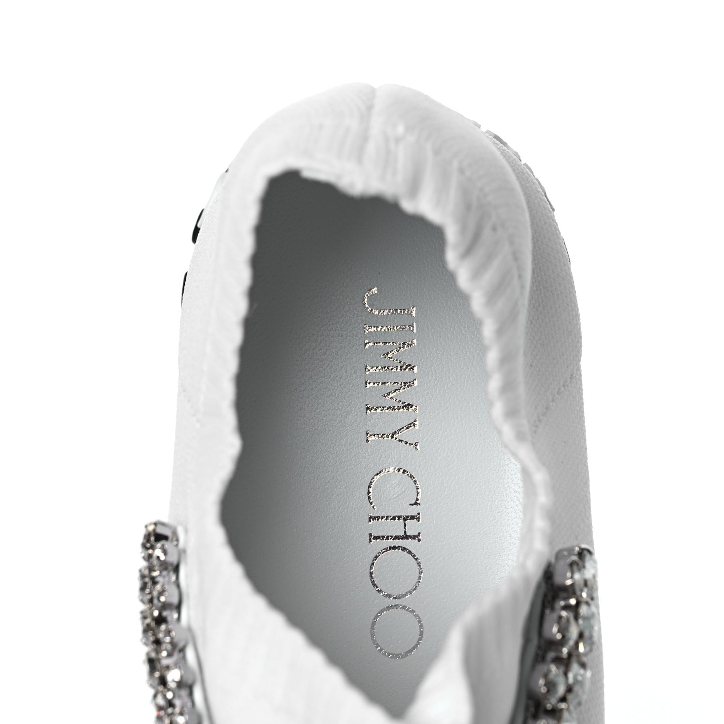 Knit Crystal Pearl Verona Sneaker 37 White