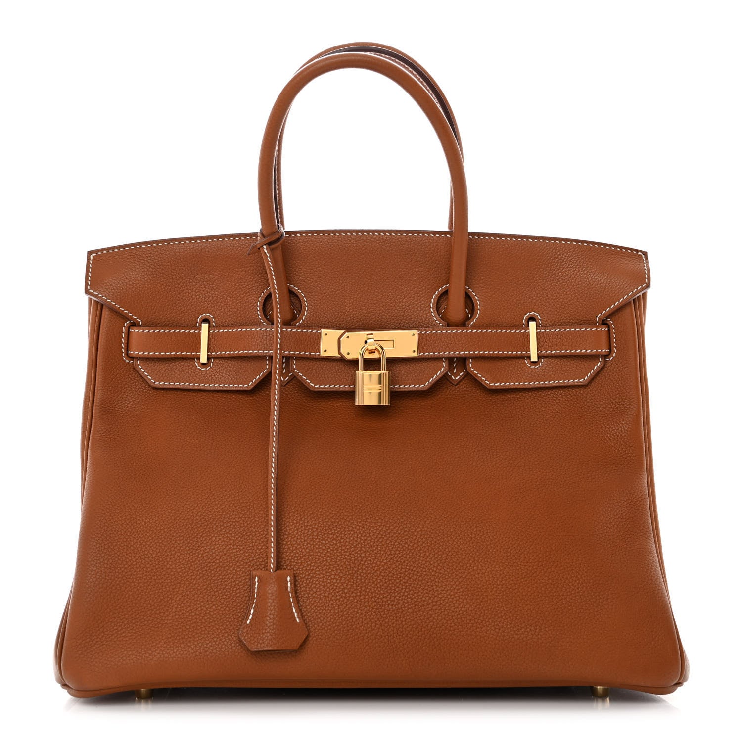 Hermes Natural Barenia Faubourg Birkin 35 Fauve 1 of 17