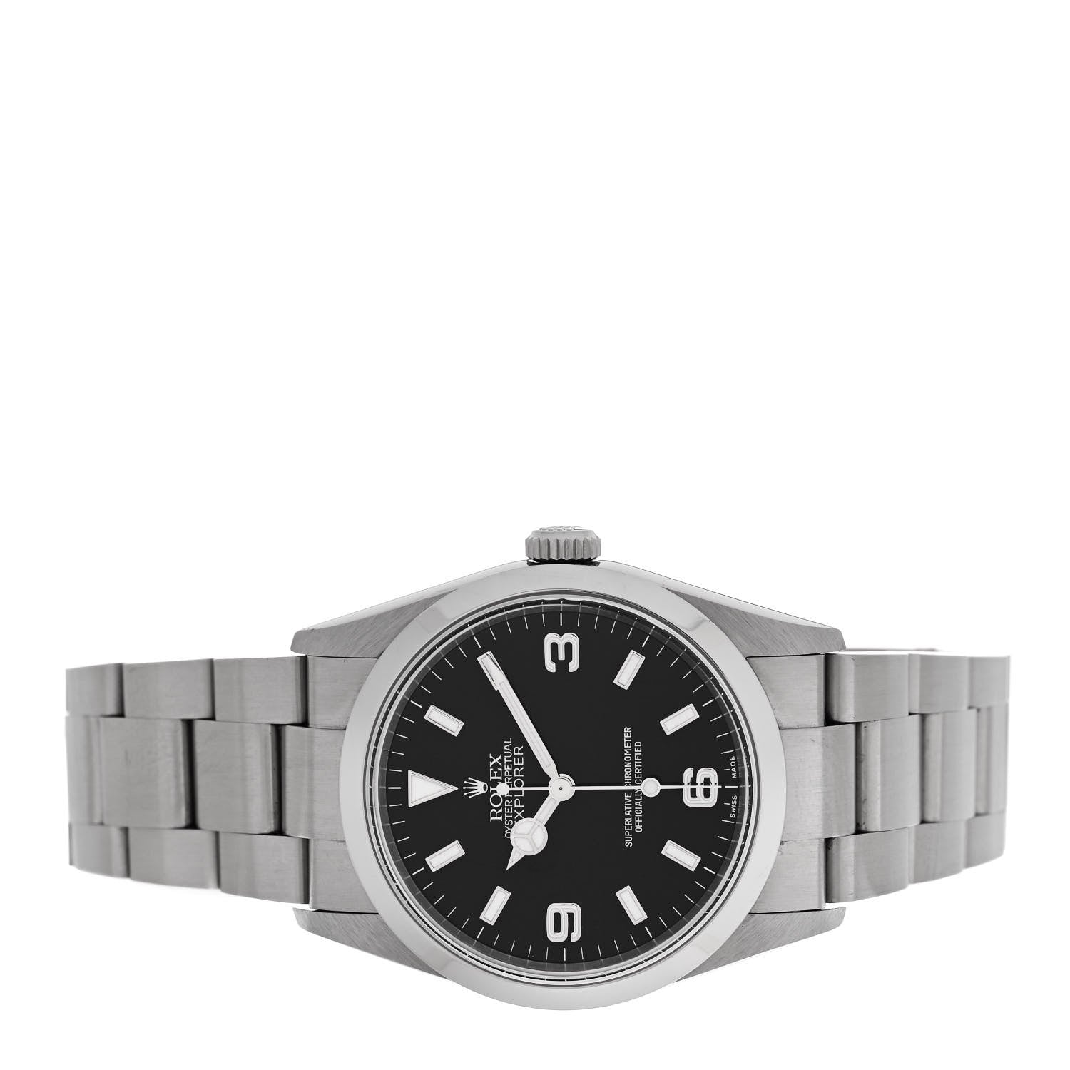Rolex Stainless Steel 36mm Oyster Perpetual Explorer Watch Black 114270 2 of 5