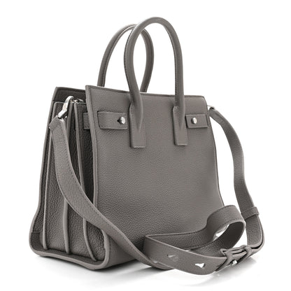 Saint Laurent Grained Calfskin Baby Supple Sac De Jour Fog 2 of 9