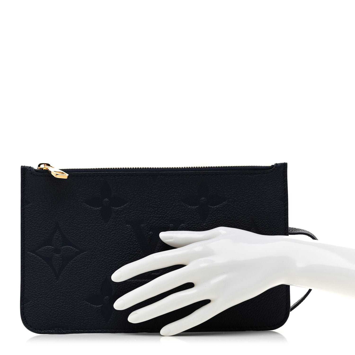 Louis Vuitton Empreinte Monogram Giant Neverfull MM Pochette Navy 2 of 6
