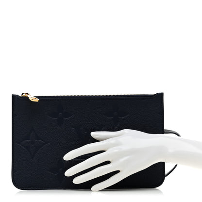 Louis Vuitton Empreinte Monogram Giant Neverfull MM Pochette Navy 2 of 6