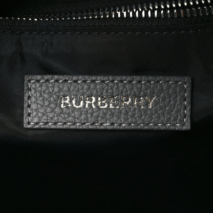Burberry Calfskin Logo Embossed Backpack Charcoal Grey 6 of 9