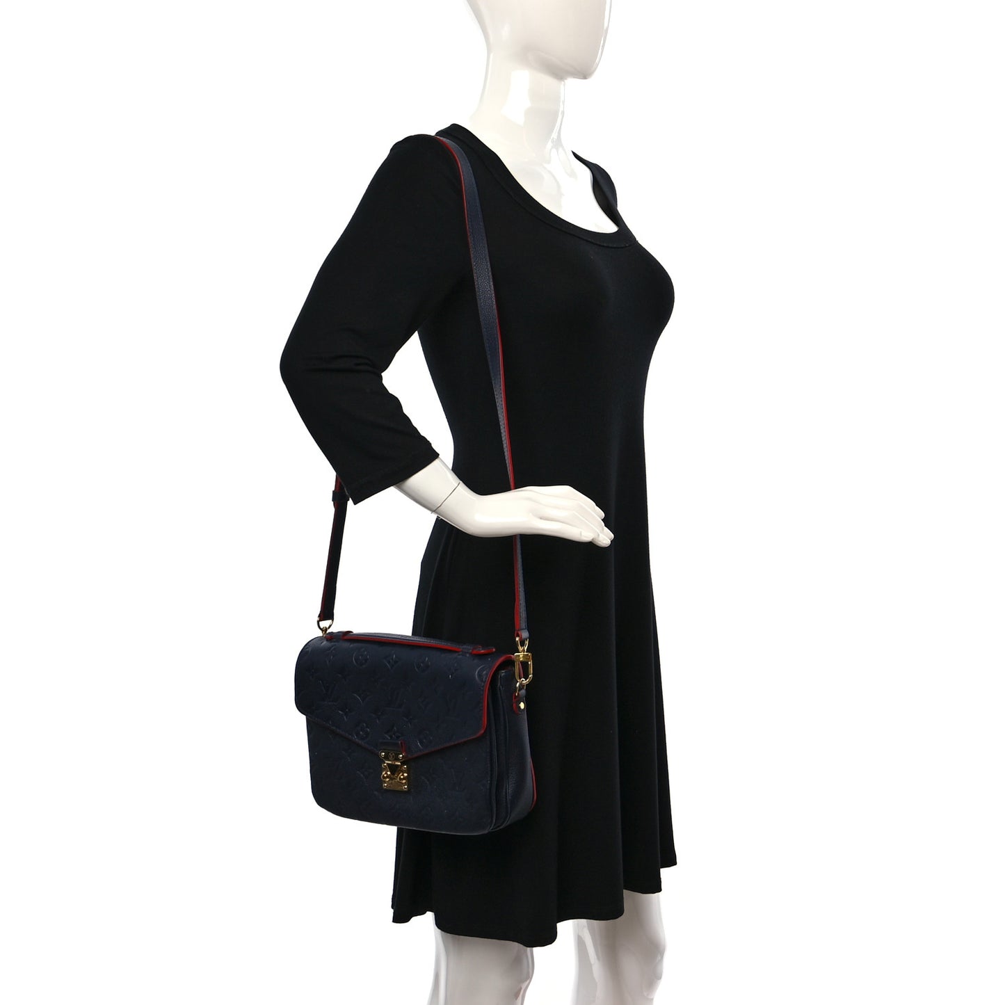 Empreinte Pochette Metis Marine Rouge