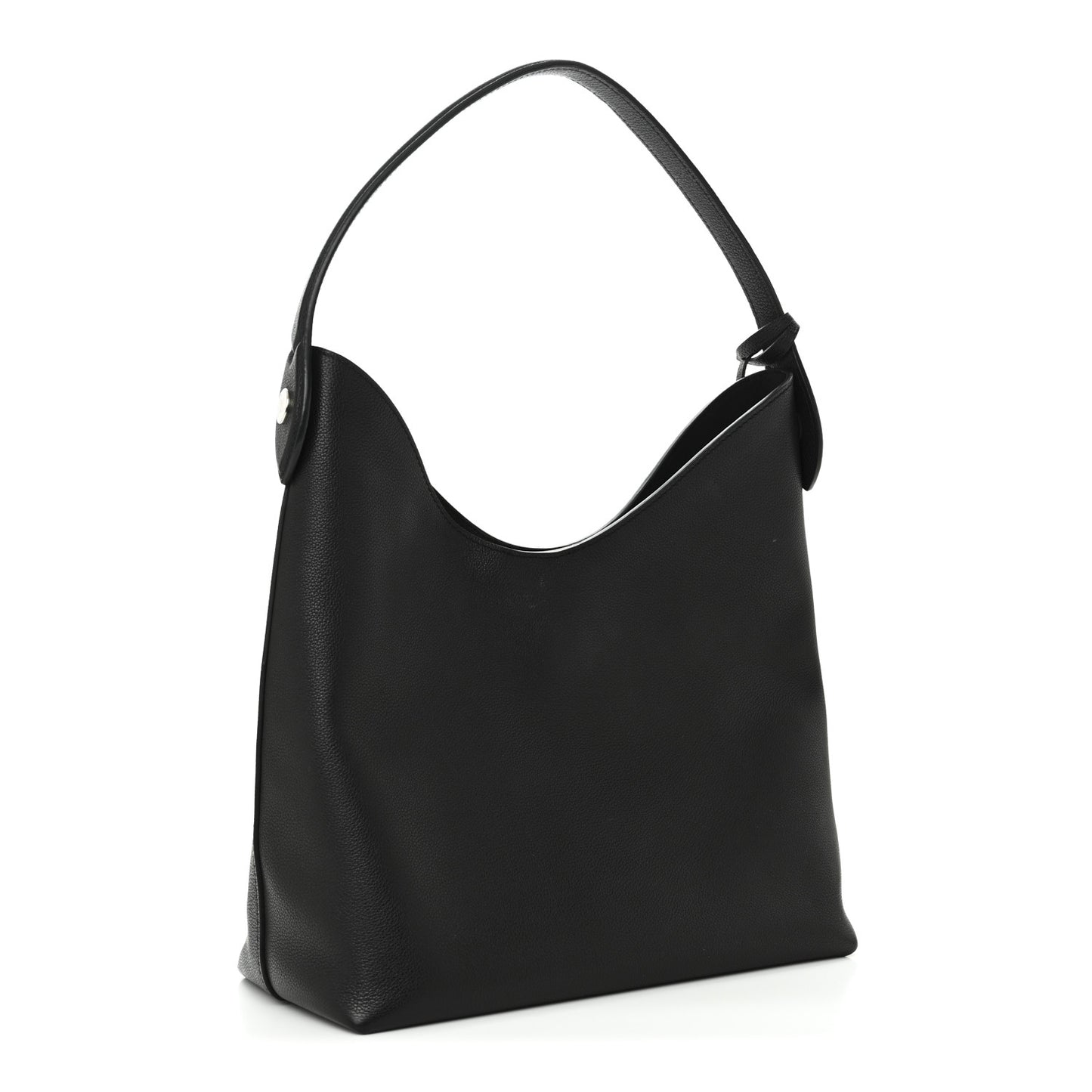 Calfskin Lockme Hobo Black