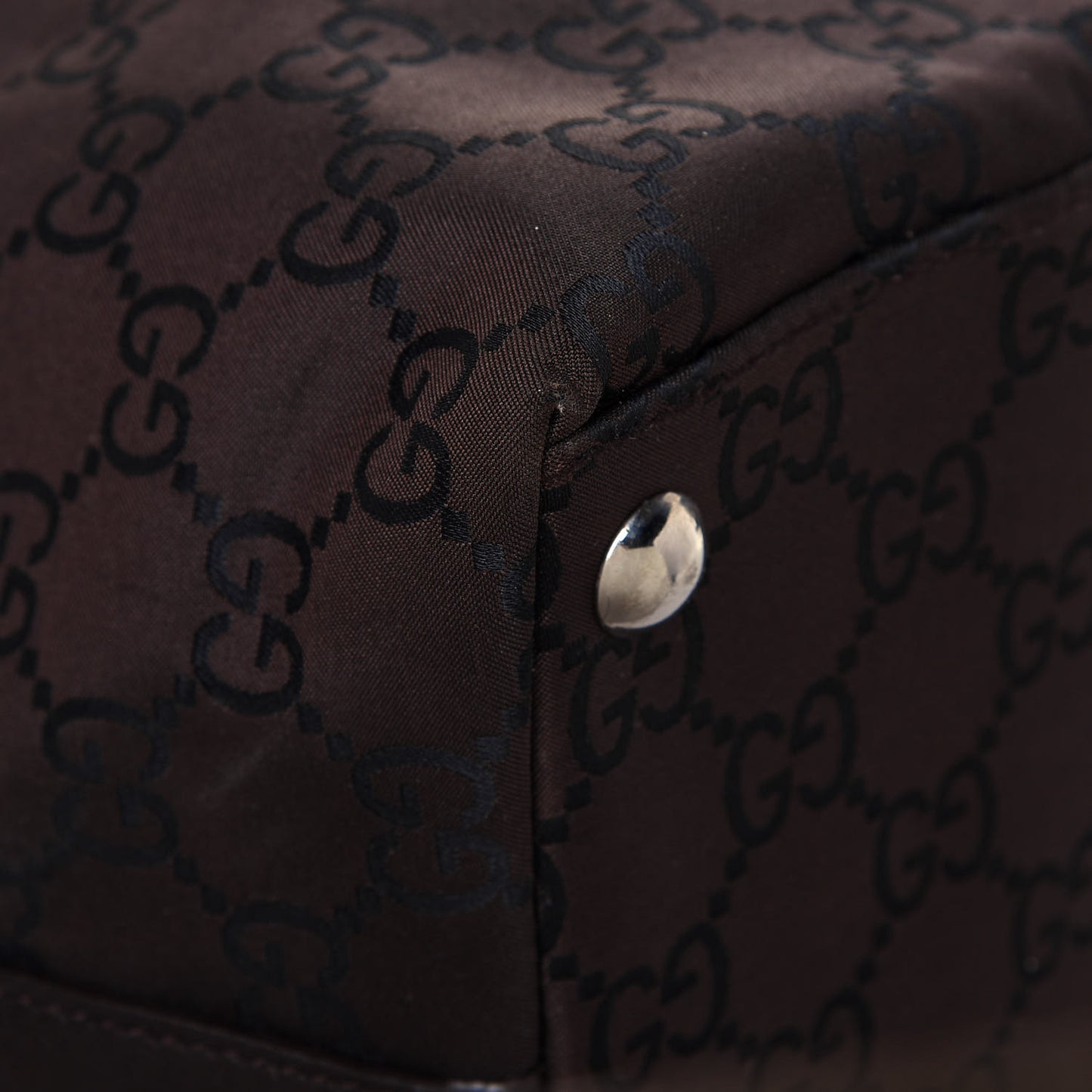 Nylon Monogram Extra Large Hobo Dark Brown