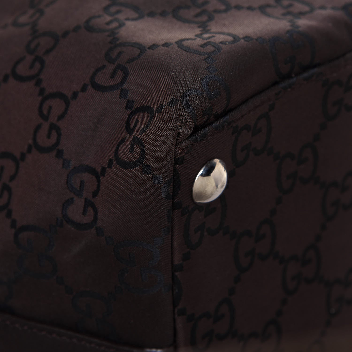 Gucci Nylon Monogram Extra Large Hobo Dark Brown 11 of 15