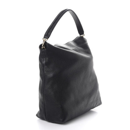 Burberry Grainy Calfskin Medium Cale Hobo Black 3 of 7