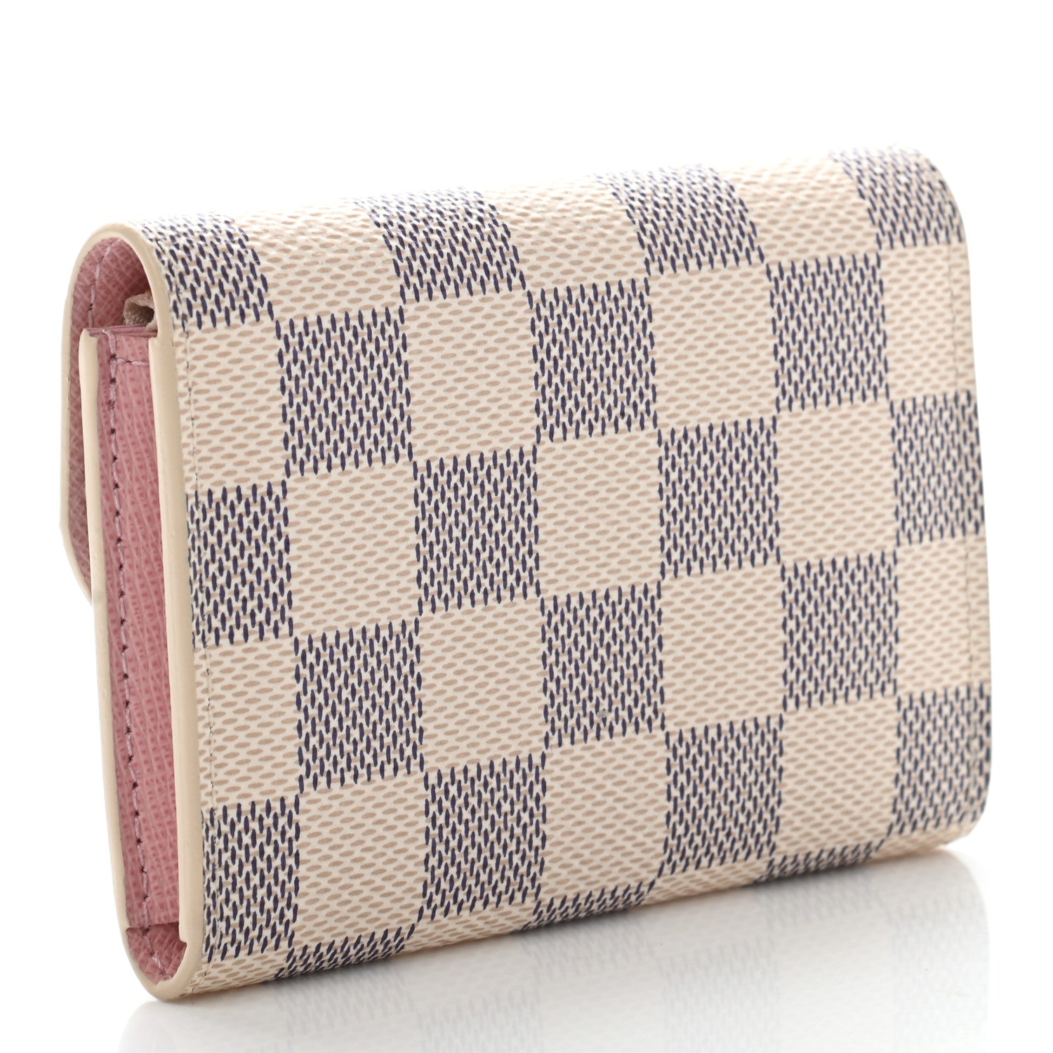 Louis Vuitton Damier Azur Rosalie Coin Purse Rose Ballerine 3 of 7