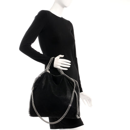 Stella McCartney Shaggy Deer Falabella Fold Over Tote Black 3 of 10