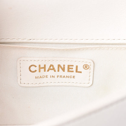 Chanel Calfskin Quilted Small Boy Flap White 6 of 19