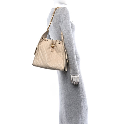 Chanel Caviar Quilted Medium Chanel 25 Handbag Beige 3 of 11