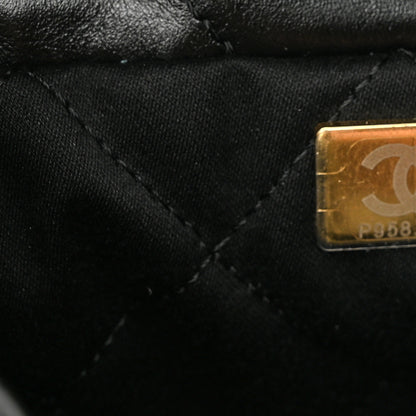 Chanel Shiny Calfskin Quilted Mini Chanel 22 Black 7 of 10