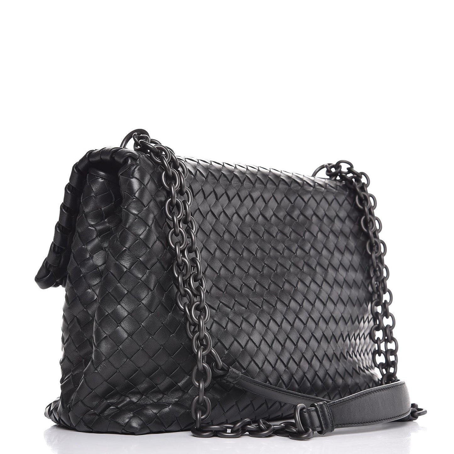 Nappa Intrecciato Medium Olimpia Bag Black