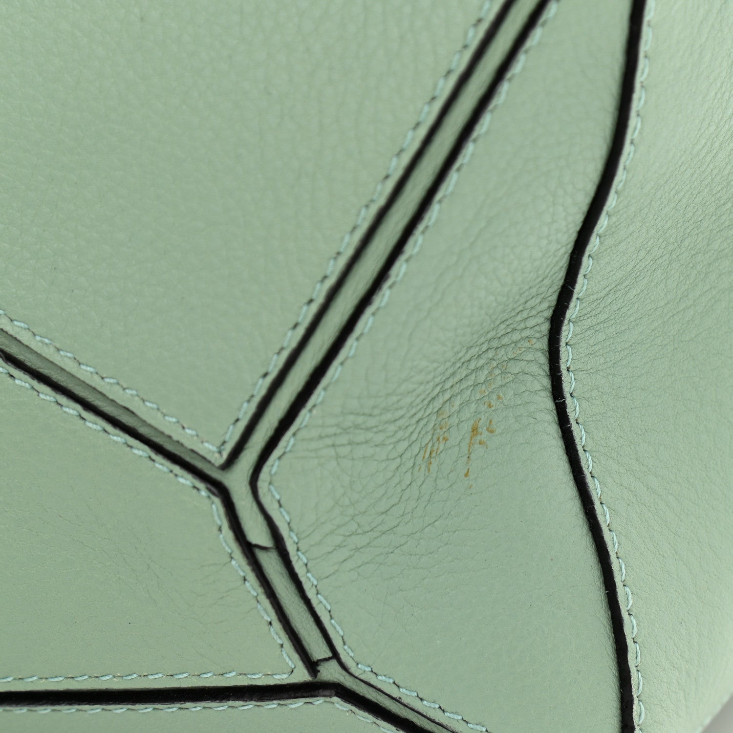 Loewe Calfskin Medium Puzzle Bag Sea Water Green 18 of 19