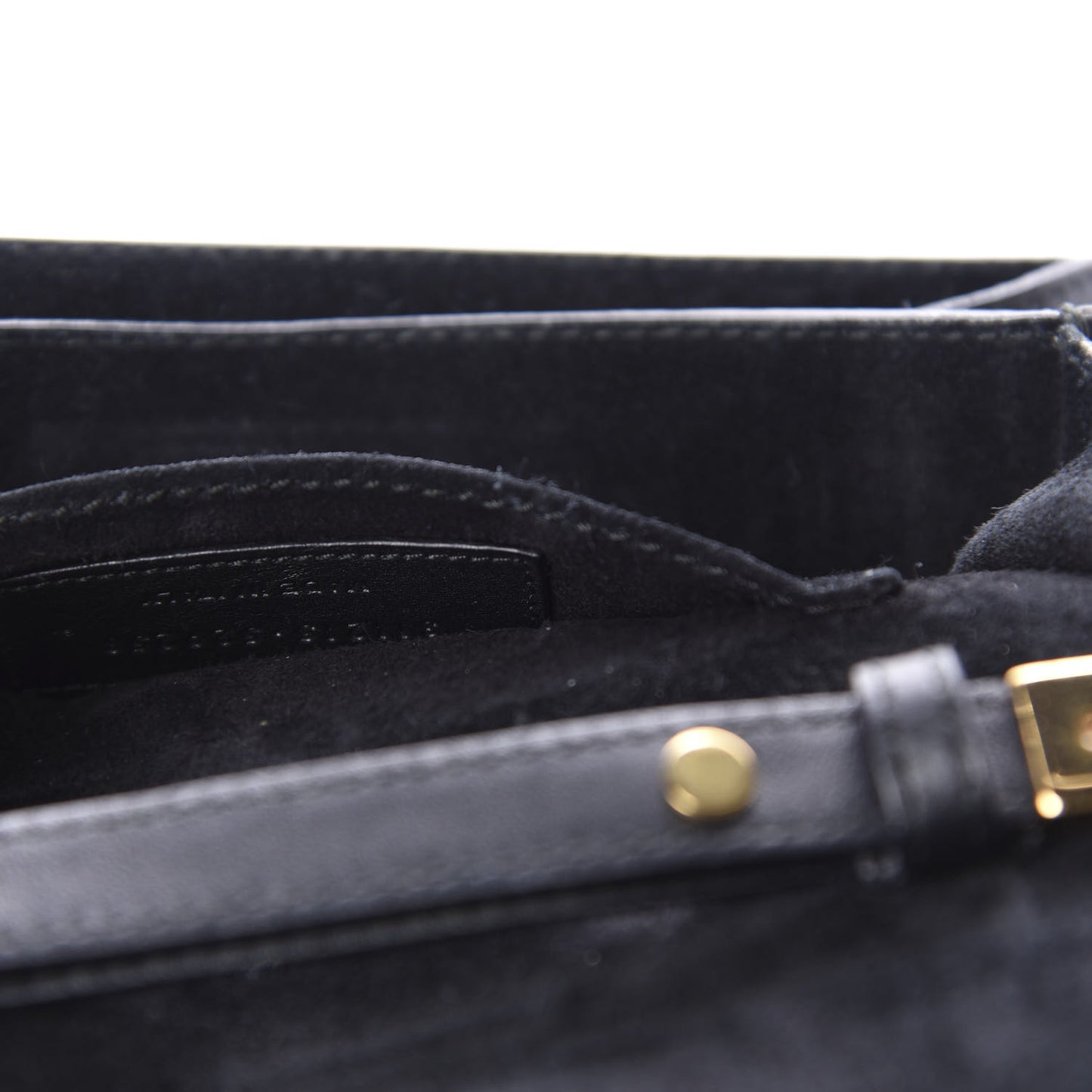 Calfskin Mini Y Ligne Crossbody Pochette Bag Black