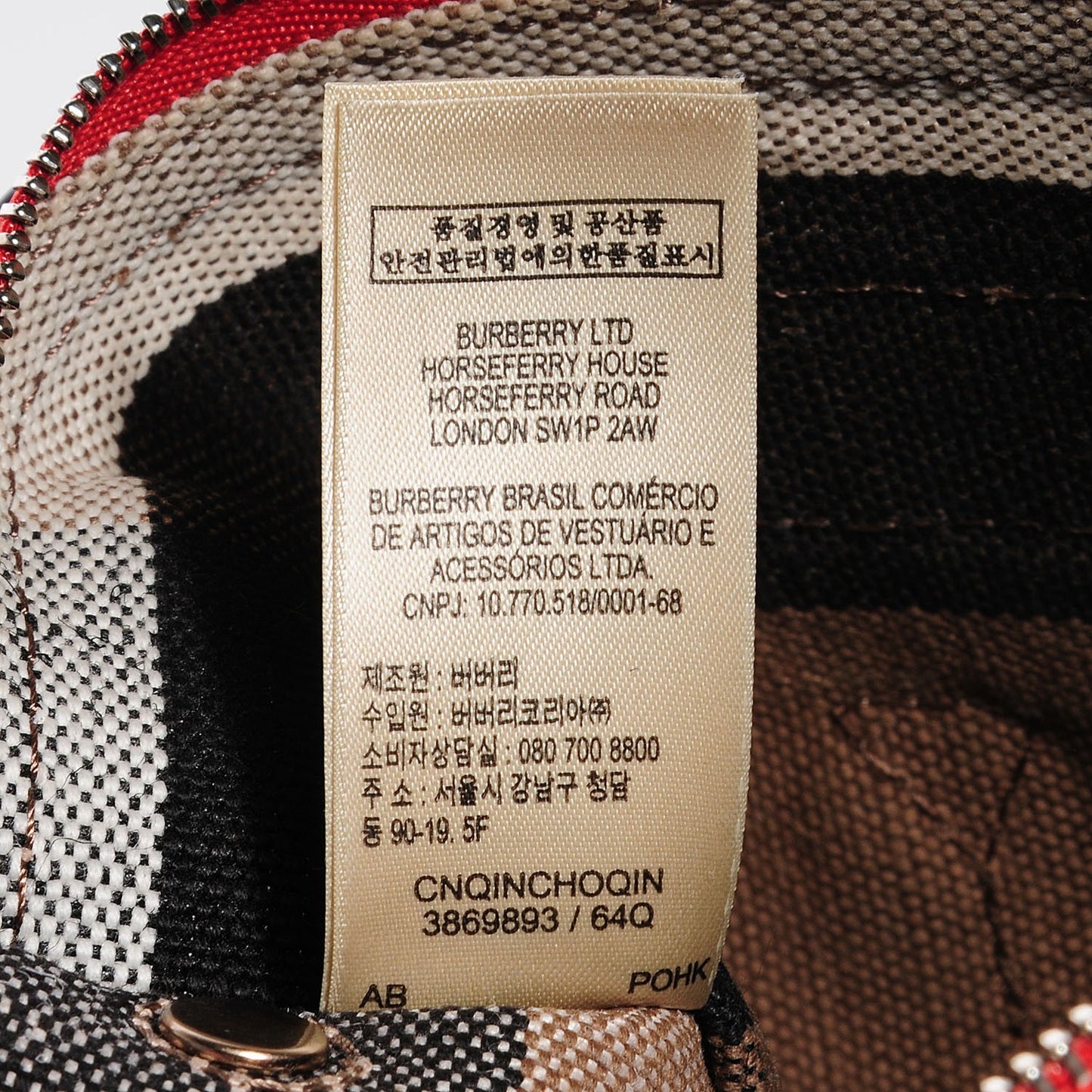 Canvas Mega Check Medium Ashby Hobo Cadmium Red