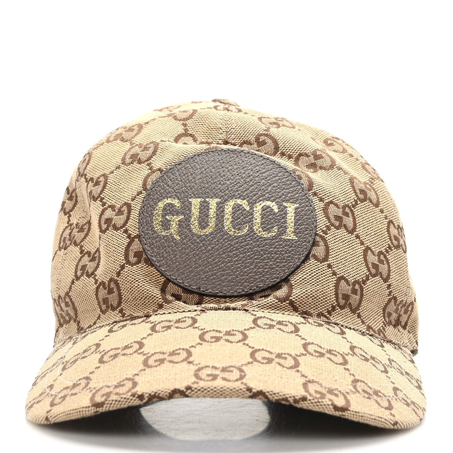 Gucci Monogram Textured Dollar Calfskin Zeno Baseball Hat M Beige 2 of 9