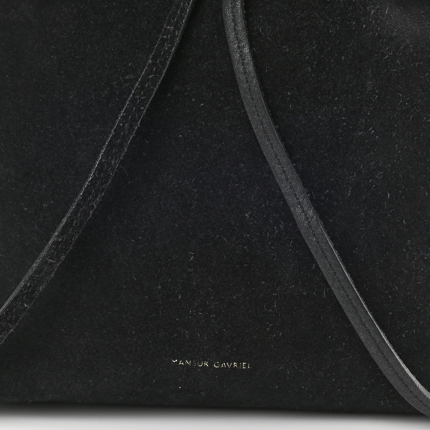 Mansur Gavriel Suede Backpack Black 7 of 10