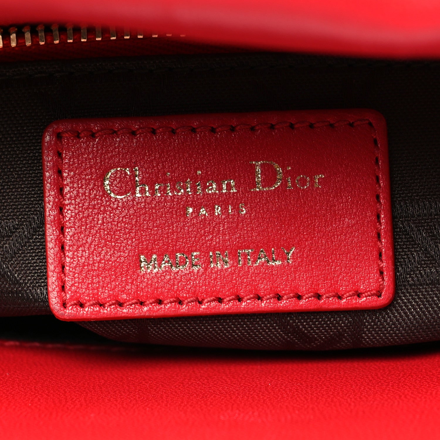 Christian Dior Lambskin Cannage Small Lucky Badges My Lady Dior Red 6 of 16