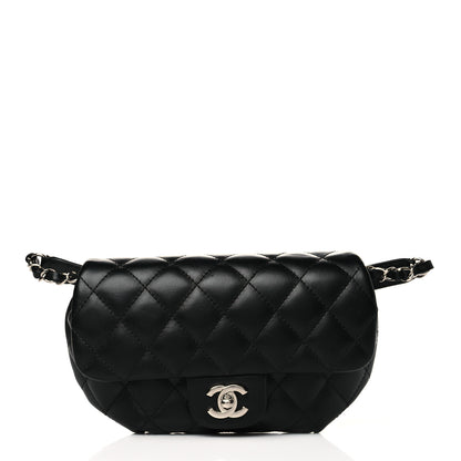 Chanel Calfskin Quilted CC Uniform Flap Belt Bag Black 1 of 10