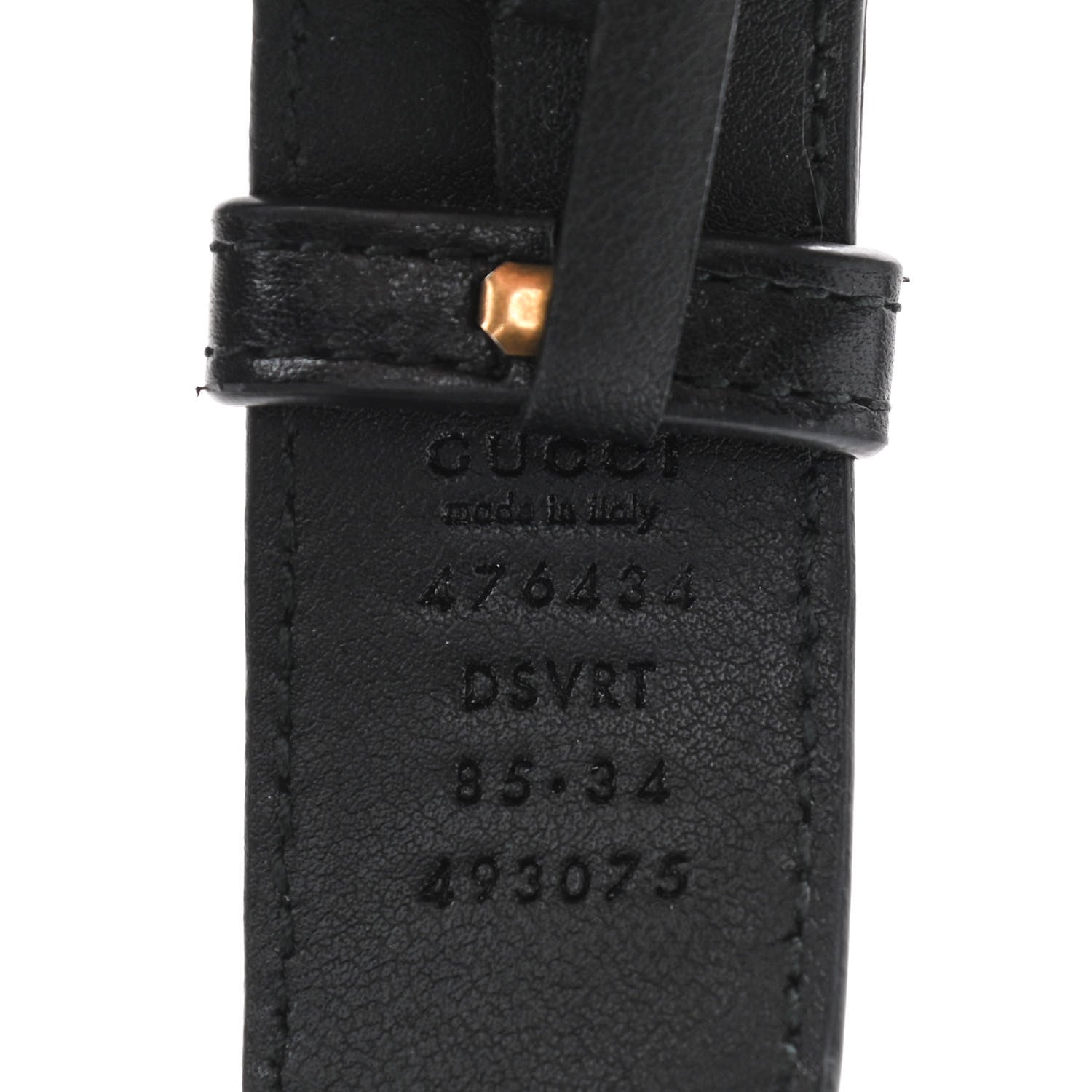 Gucci Calfskin Matelasse GG Marmont Belt Bag 85 34 Black 7 of 7