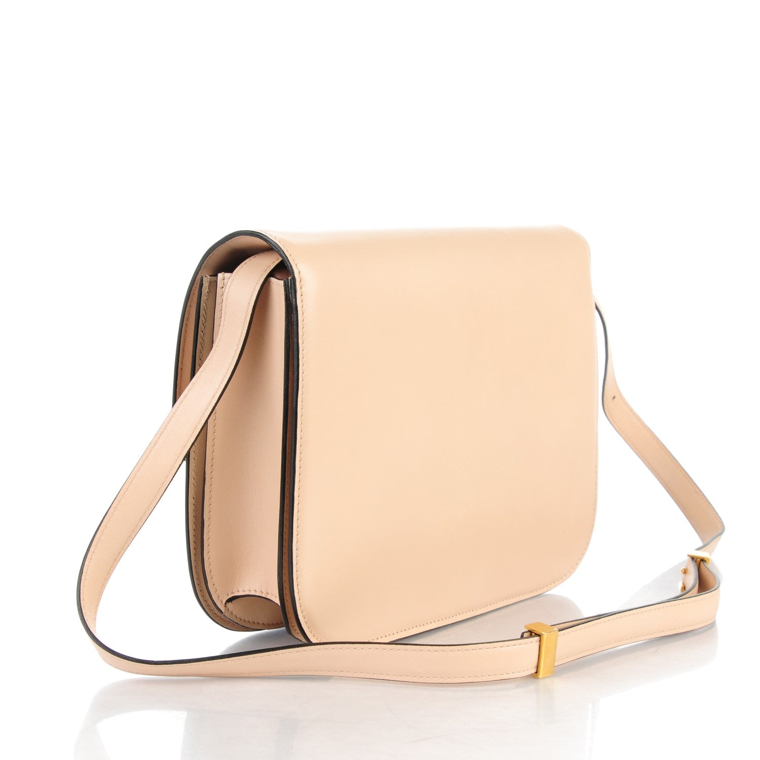 Celine Box Calfskin Medium Classic Box Flap Bag Powder 3 of 8