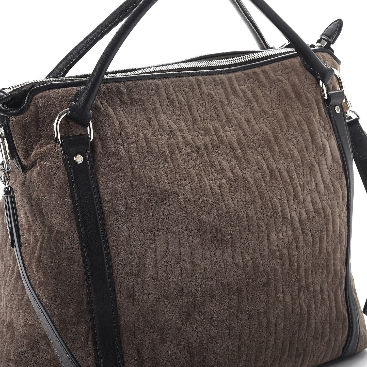 Monogram Suede Antheia IXIA PM BBrown