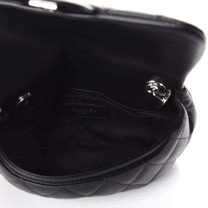 Chanel Calfskin Quilted CC Uniform Flap Belt Bag Black 5 of 9