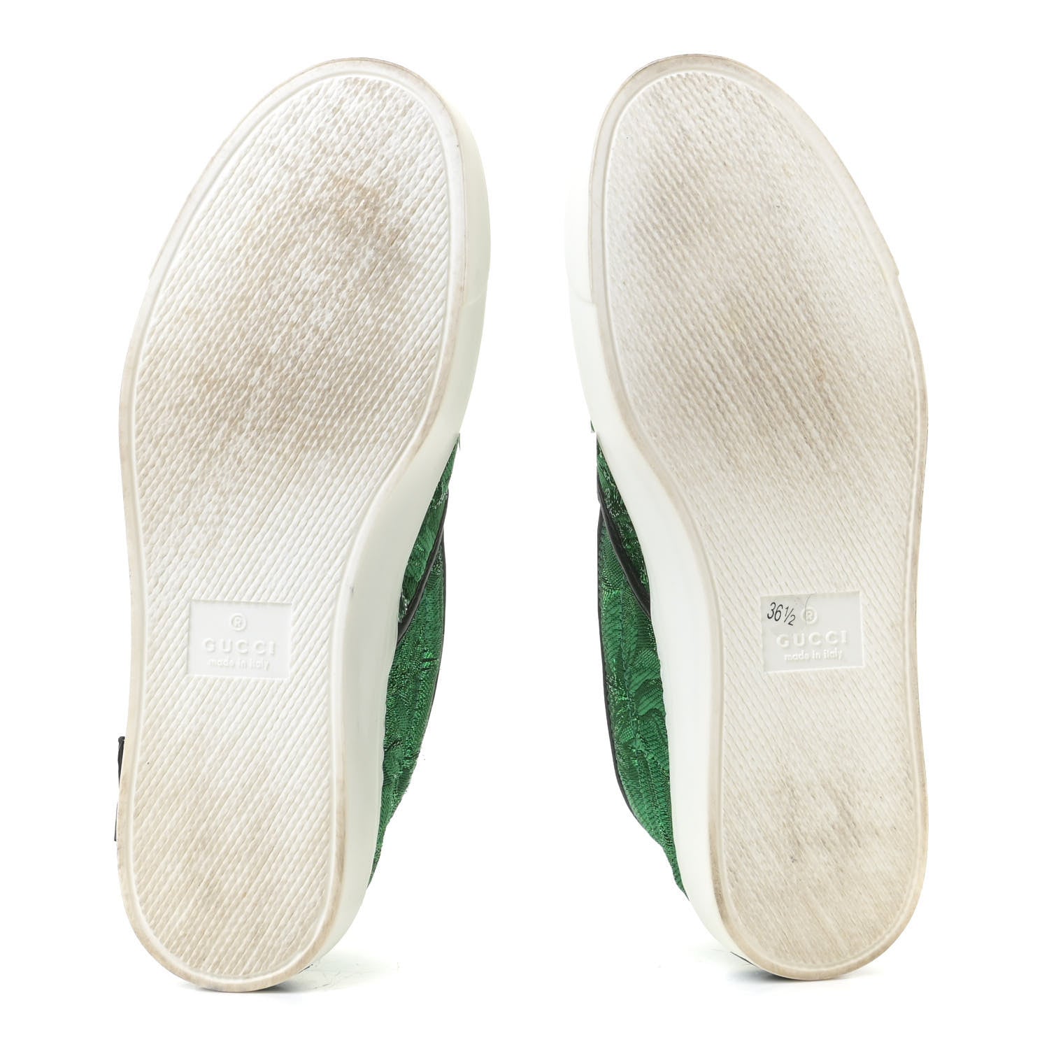 Gucci Brocade Ladybug Embroidered Slip On Sneakers 36.5 6 of 13