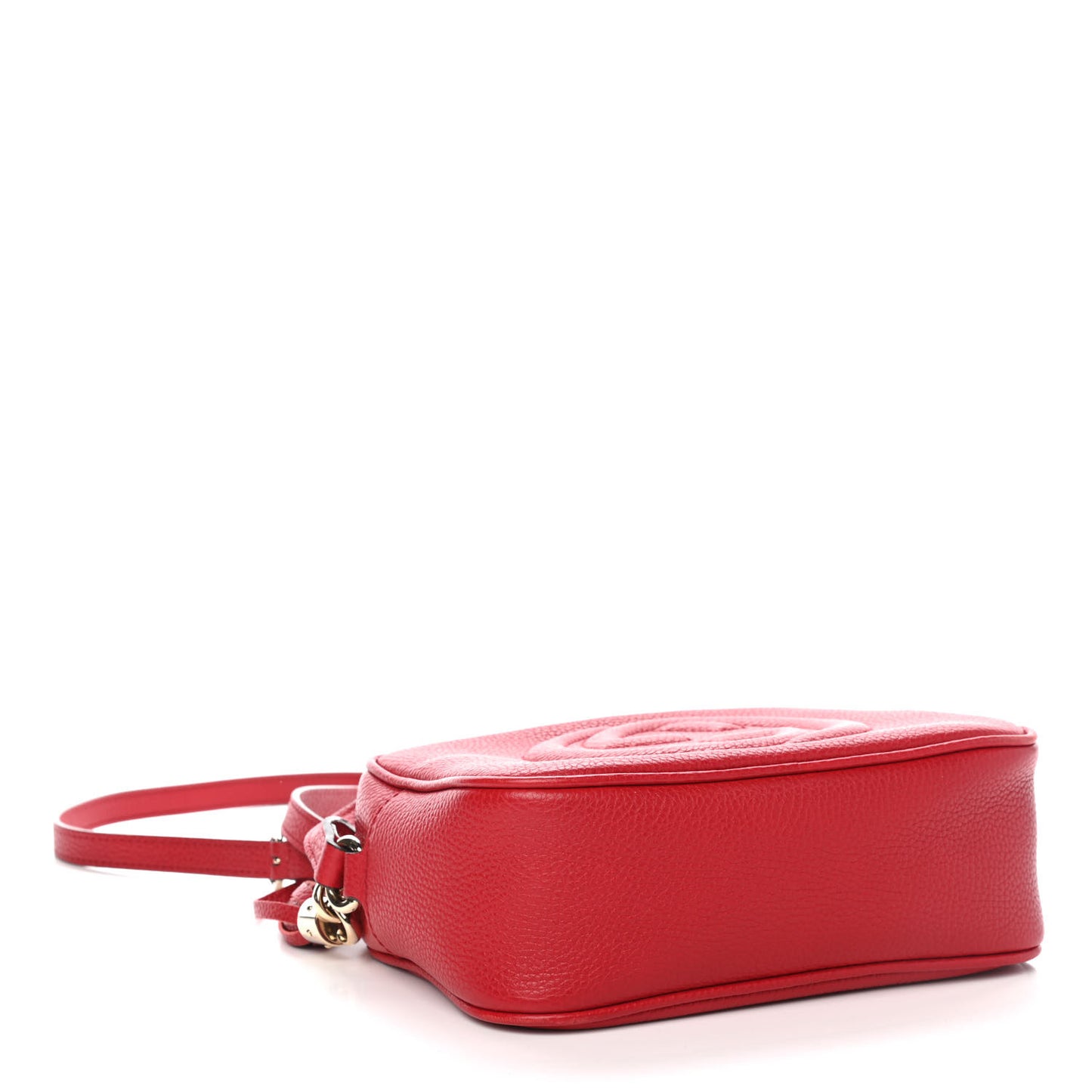 Pebbled Calfskin Small Soho Disco Bag Tabasco Red