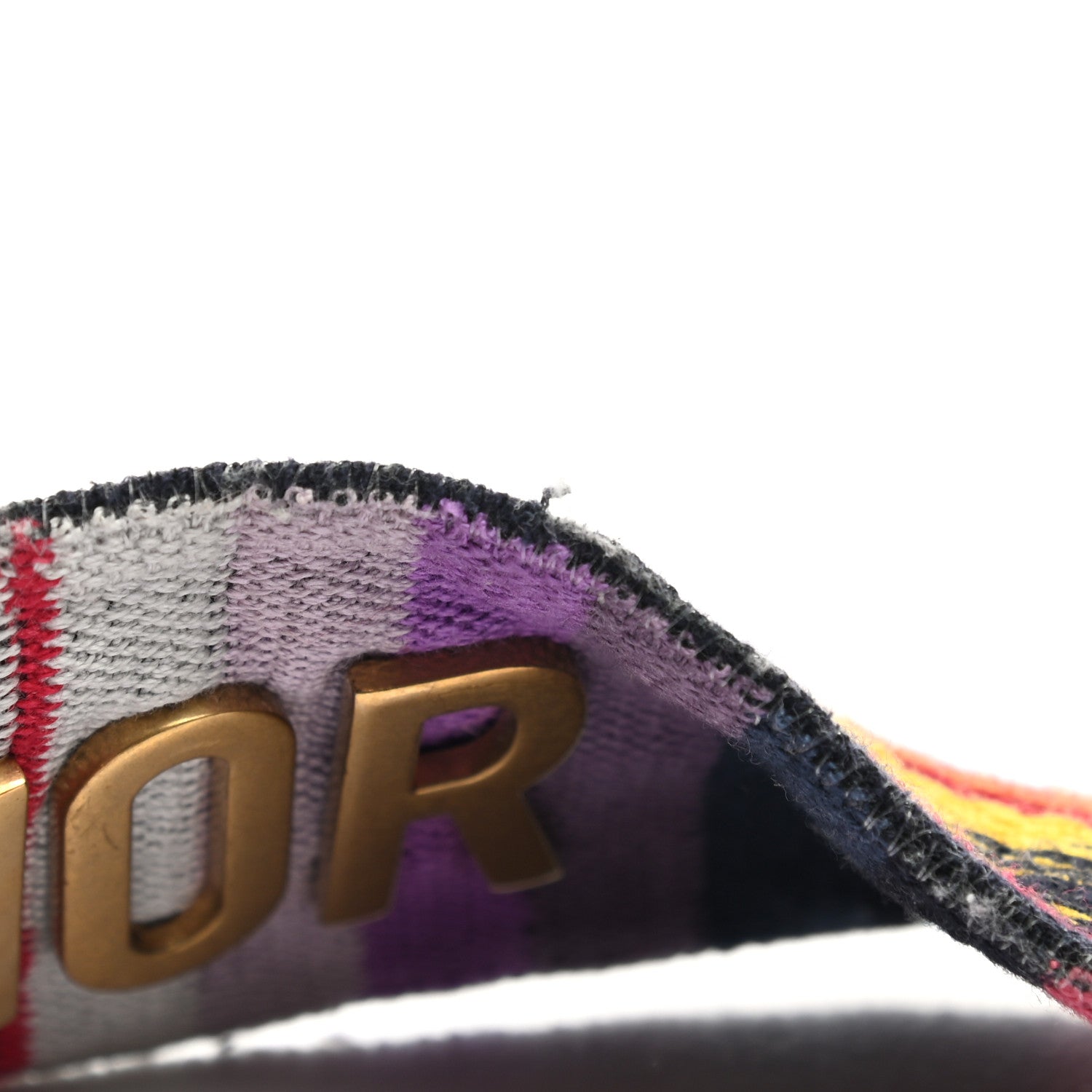 Christian Dior Canvas Embroidered Studded Rainbow J’Adior Shoulder Strap 6 of 6