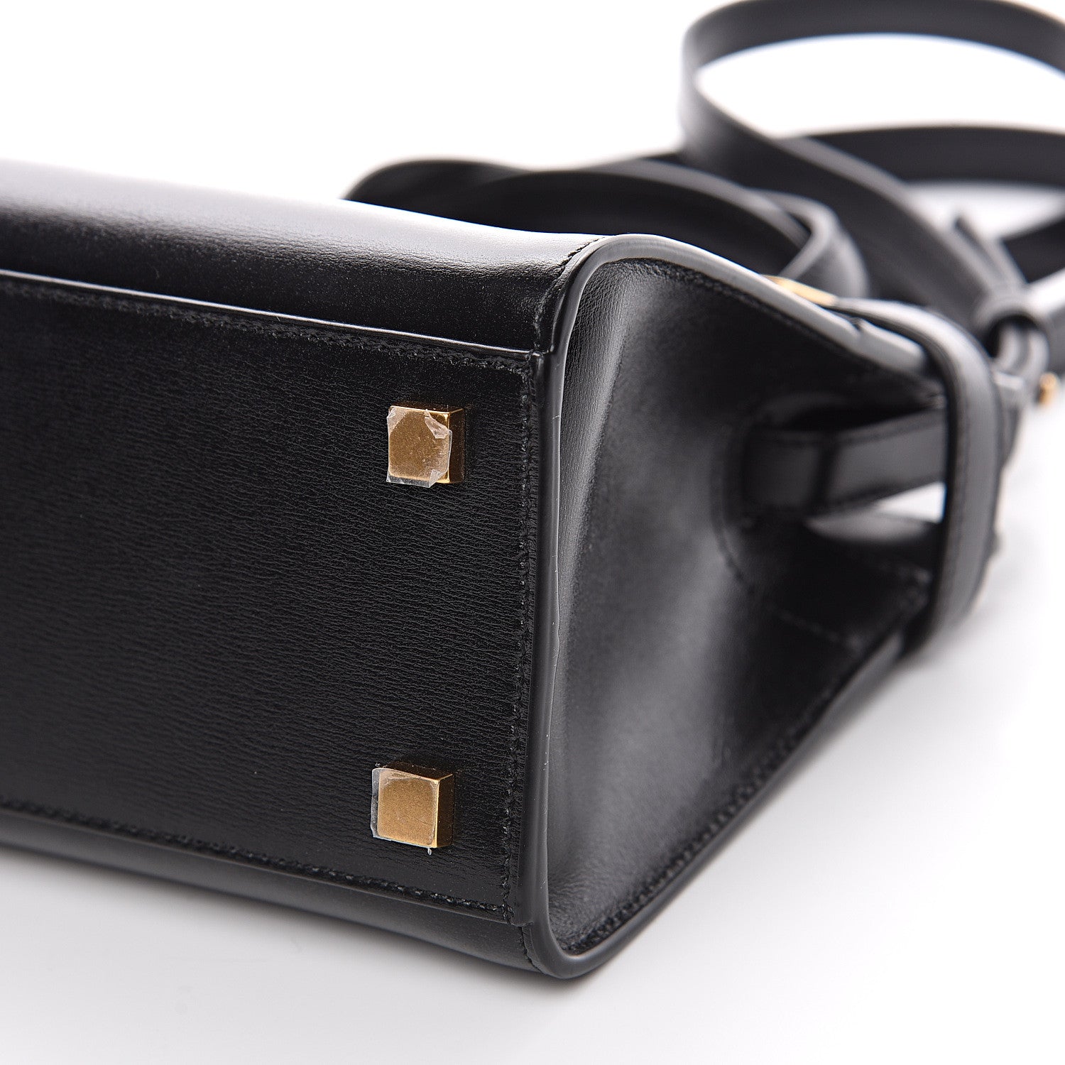 Saint Laurent Smooth Calfskin Manhattan Nano Shopper Tote Black 7 of 7