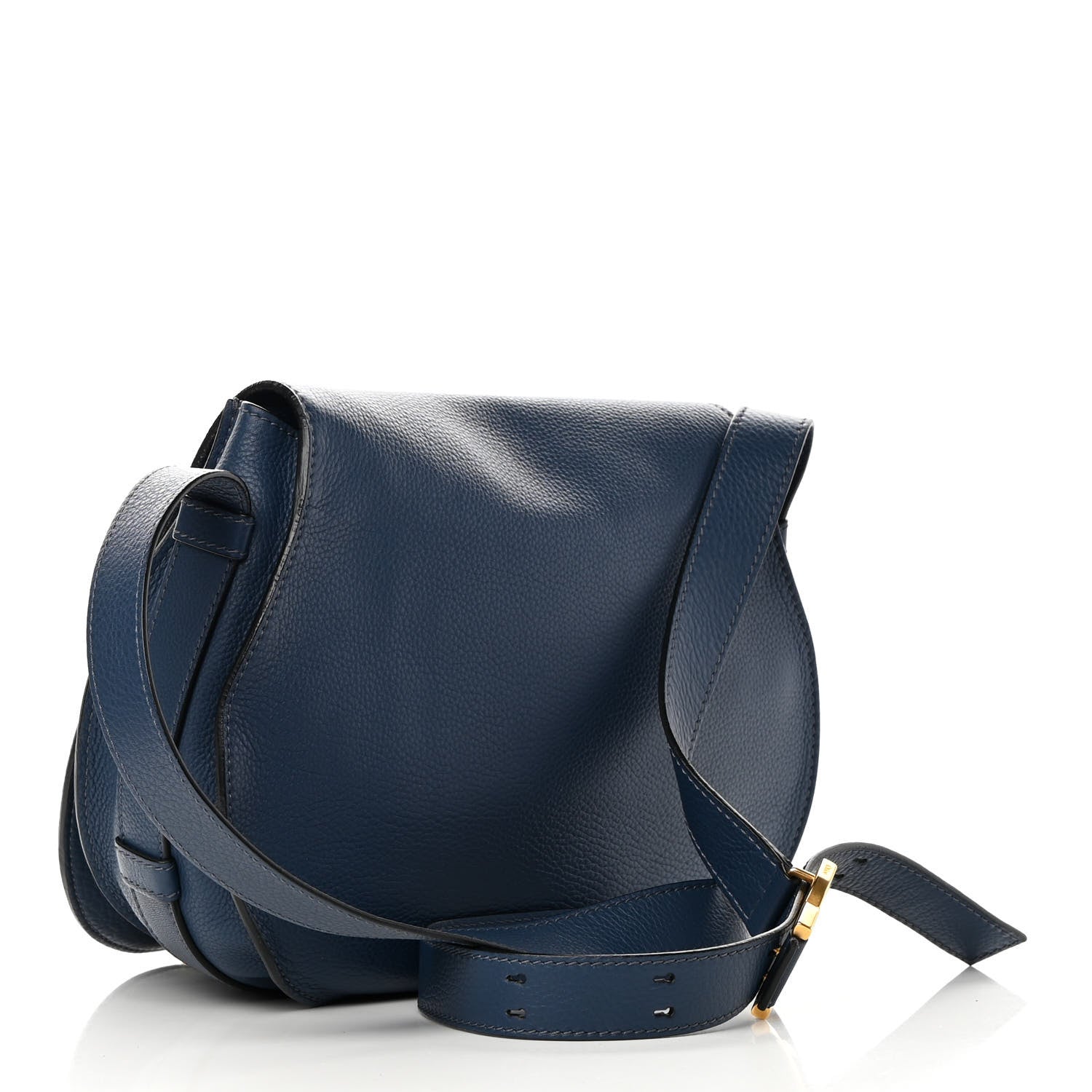Chloe Calfskin Medium Marcie Round Crossbody Bag Royal Navy 3 of 14